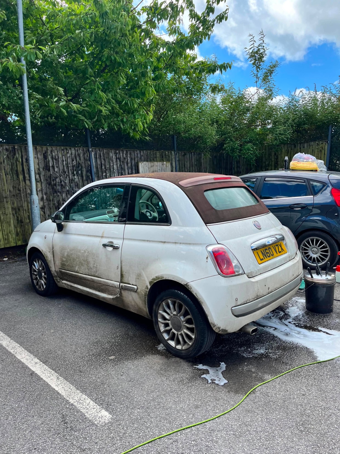 Fiat 500C · Deluxe Valet — before